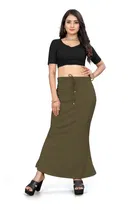 Lycra Solid Saree Petticoat for Women 