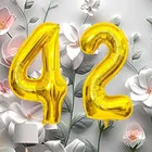 Foil Balloon for Birthday Celebration, No. 42 
