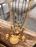 Combo of 4 Pcs Mangalsutras with Earrings Set for Women 