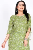 Cotton A-Line Kurti with Pant 