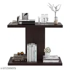 Wooden Double Layer Wall Shelves For Home, Brown