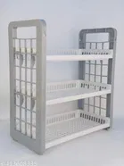 Plastic Multipurpose Storage Rack (Multicolor)