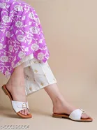 Shoetopia Brown Printed Flat Sandals Size 4.0