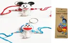 Plastic LED Light Kids Rakhi with Keychain 