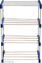 Metal 4 Layer Collapsible Multipurpose Rack 