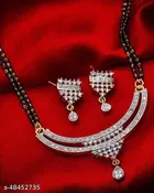 Alloy Mangalsutra with Earrings for Women 