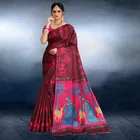 Khadi Silk Printed Saree for Women 