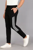 Polyester Blend Slim Fit Track Pants for Men 