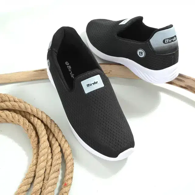 Casual Shoes for Men (Black, 8)