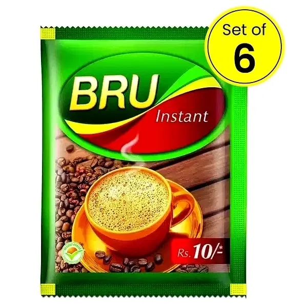 ब्रू इंस्टेंट कॉफी 6X6.6 g (पैक ऑफ 6)