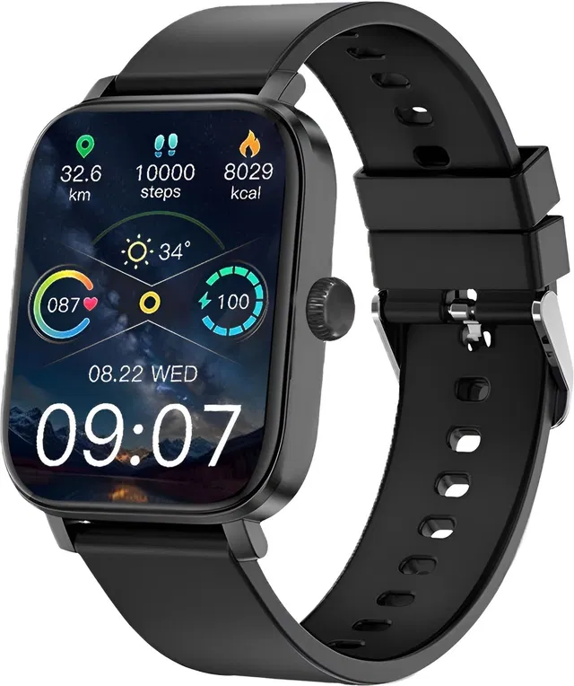 Immutable H9 Black-A1 Full Screen Touch Watch Specially Made for Girl & Women Smartwatch  (Black Strap, 2.01 Inch Full Screen Display)