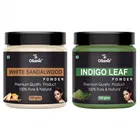 Natural White Sandalwood & Indigo Leaf Powder for Skin & Hair 