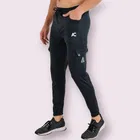 Lycra Nylon Logo Printed Track Pant for Men 