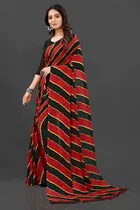 Georgette Printed Saree for Women 