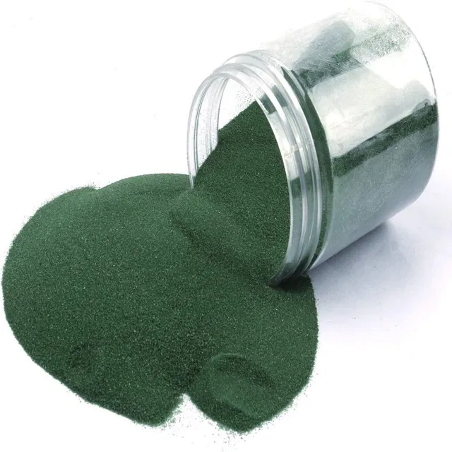 Bright Bloom Rangoli Powder for Diwali Floor Decoration (Dark Green, 200 g)