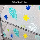 Floral PVC Kitchen Cabinet Shelf Mat Kitchen Mat EVA Food Grade Multipurpose Washable Anti Slip Mat/Sheet for Fridge, Shelf Liner, Table, Kitchen Drawer mat 