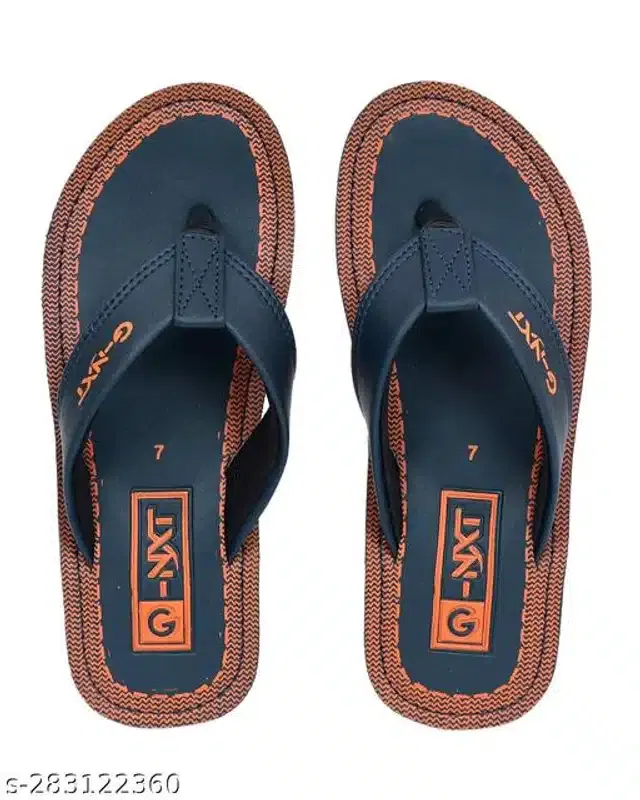 Flipflops for Men (Navy Blue, 9)