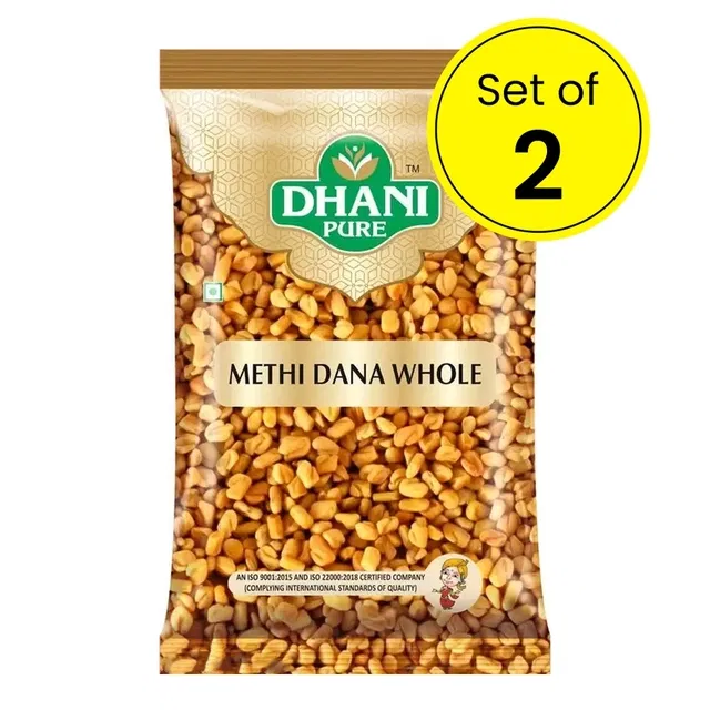धनी प्योर मेथी दाना साबुत 2X100 g (सेट ऑफ़ 2)