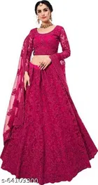 Cotton Blend Lehenga Choli for Women 