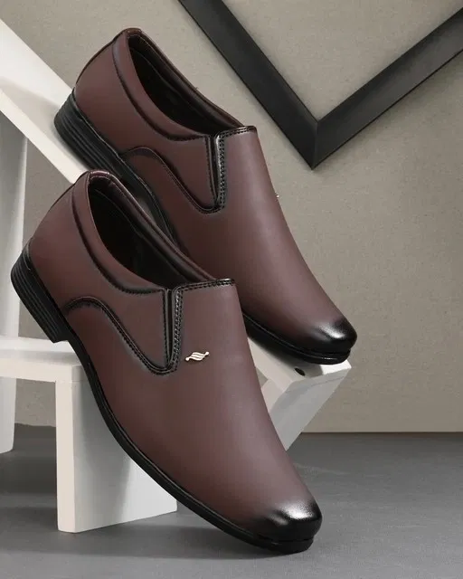 Formal Shoes for Men (Brown, 7)