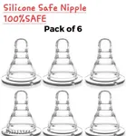 Pack Of 6 Feeding Bottles Nipples Silicone Nipples,Slim Bottle Nipples