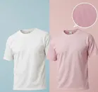Polyester Round Neck T-shirt for Men, Multicolour, Pack of 2 