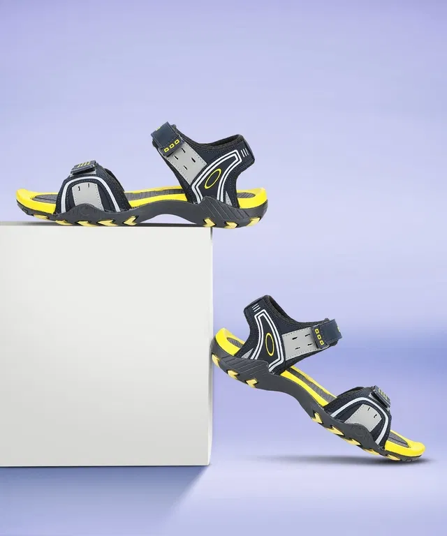 Sports Sandals for Men (Yellow, IND-6)