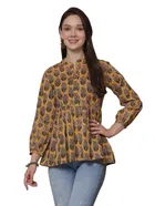 Cotton Printed Top for Women 