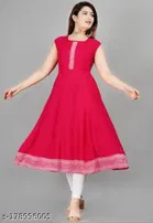 Anarkali Rayon Printed Kurti for Women 