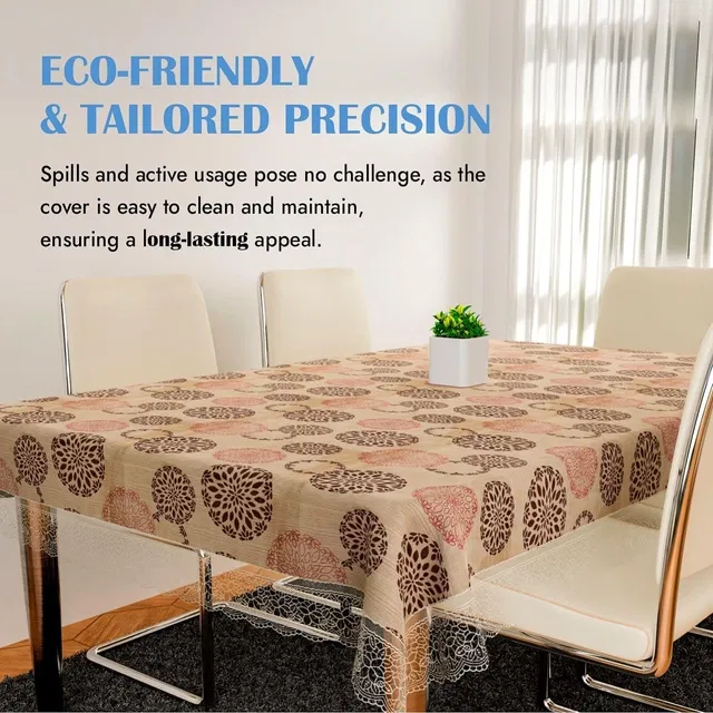 PVC Table Cover (Multicolor, 40x60 Inches)