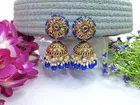 Gold Antique Statement Jhumkha for Women 