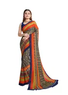 Georgette Printed Saree for Women 
