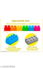 Plastic 100 Pcs Block Toys for Kids (Multicolor, Set of 1)