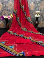 Georgette Printed Saree for Women 