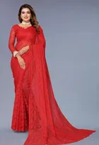 Net Floral Saree for Women 