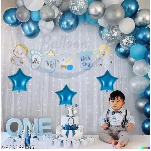 34 Pcs Balloons Decoration Kit, Multicolour, Set of 1