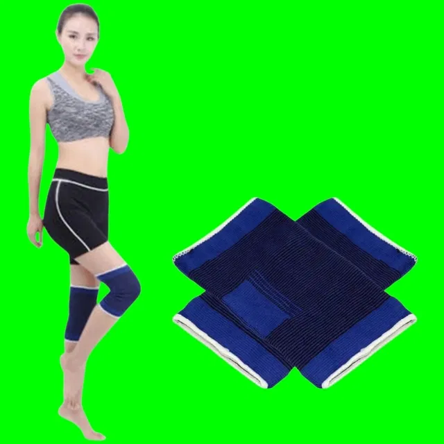 Polyester Solid Knee Sleeves for Women (Blue, Set of 1)