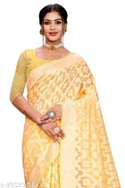 Cotton Zari Woven Saree for Women 