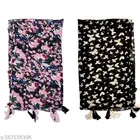Poly Chiffon Scarves for Women, Multicolor, Pack of 2