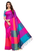 Chanderi Silk Ethnic Motif Saree for Women 