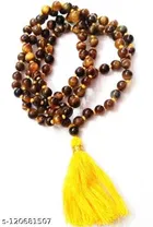 Natural Tiger Eye Stone Mala Necklace for Men 