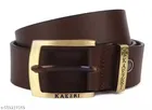 PU Solid Belt for Men, Brown