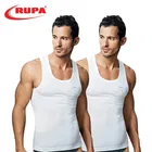 Rupa Cotton Solid Vest for Men, Pack of 2 