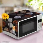 KANUSHI Industries® Microwave / Oven Top Cover With 4 Utility Pockets + 1 Pc Washab l& Dustproof Front Load Automatic Washing Machine Cover + 1 Pc FRIDGE HANDLE COVER 