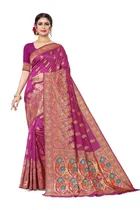 Jacquard Embellished Saree for Women 