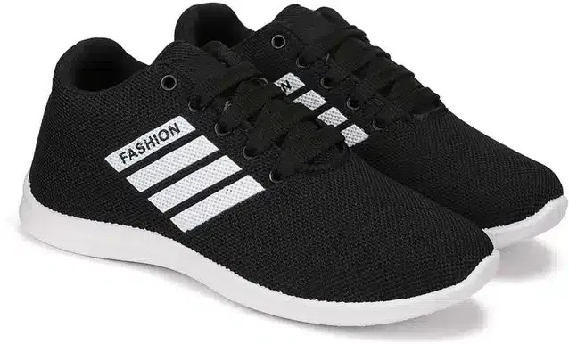 Bersache Women's Sports Shoes (Black, 8) (VKI-50)