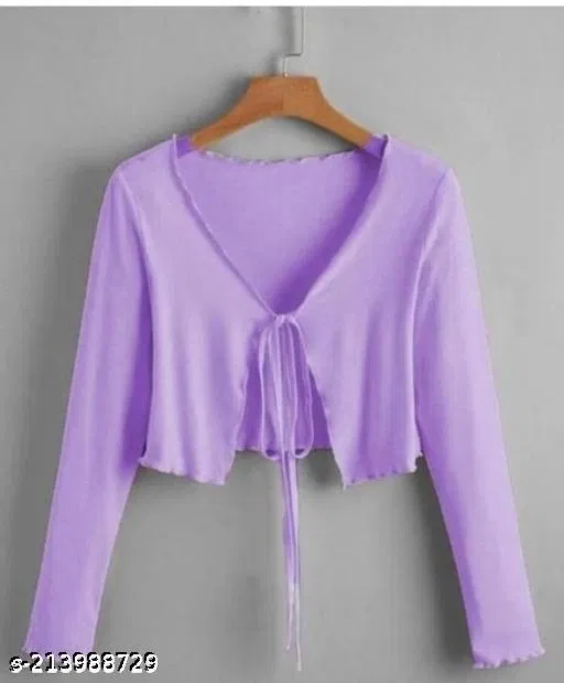 Cotton Kurti and Pyjama Set for Women (Lavender, M)