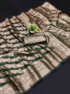 Organza Zari Woven Saree for Women 