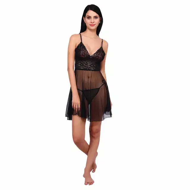 Babydolls for Women (Black, Set of 1)