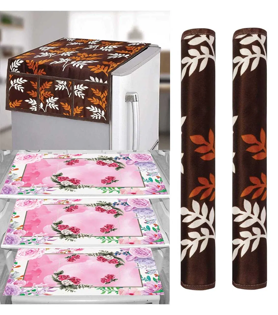 Refrigerator Covers (Brown) (A-16)